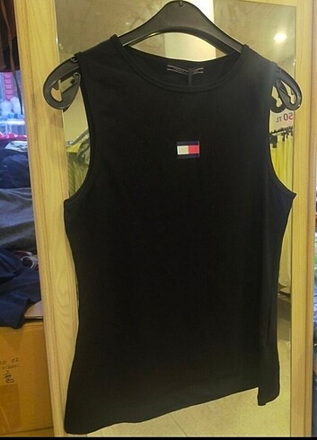 Tommy Hilfiger Tommy Hilfiger slim tank top kolsuz t-shirt