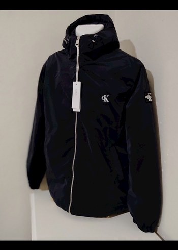 Calvin Klein Calvin klein Kapüşonlu nova kadifemsi su geçirmez uzun mont