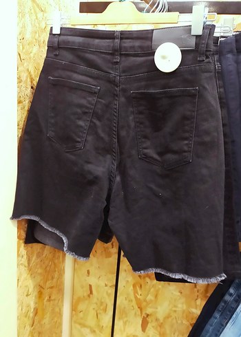 Diğer fabrika Siyah denim Jean kot şort