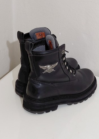 Harley davidson Siyah Deri erkek bot - Görsel 15