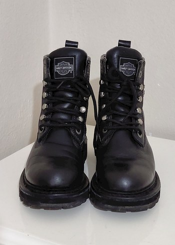 Harley davidson Siyah Deri erkek bot - Görsel 17