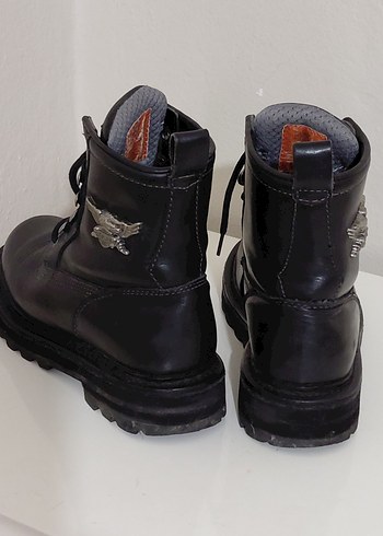 Harley davidson Siyah Deri erkek bot - Görsel 16