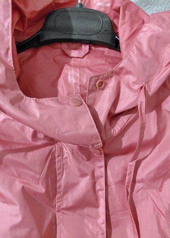 Pembe Midi Kadın Yağmurluk - Görsel 2