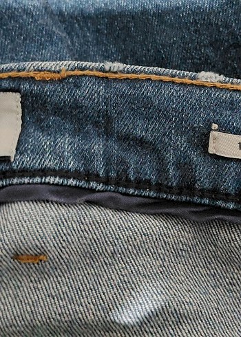 Mango Erkek Lacivert slim strech Denim uzun  jean kot Pantolon - Görsel 7