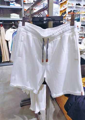 xl Beden Lumberjack Beyaz Pamuklu Rahat Kesim Erkek Şort