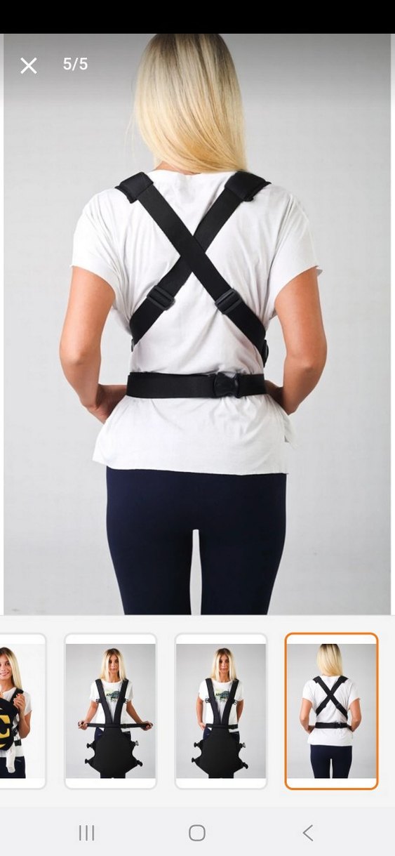 Siyah-sarı arı desenli bebek taşıyıcı arı kanguru - Görsel 5