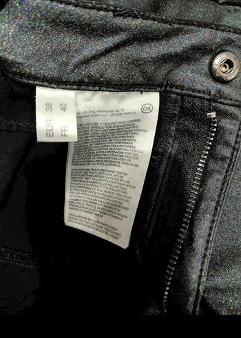 C&A dan yessica siyah simli suni deri Pantolon - Görsel 5