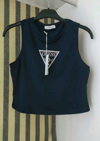 xl Beden siyah Renk Guess Kolsuz Mini üst crop atlet