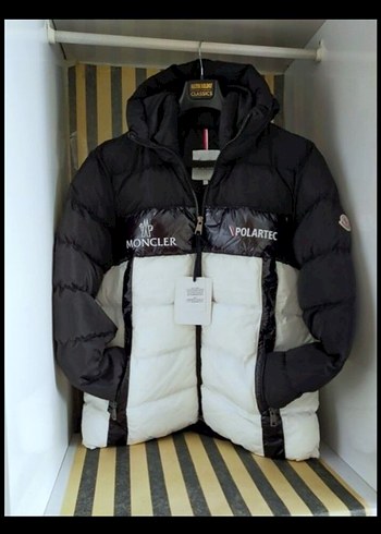 moncler polartec kapüşonlu kışlık şişme mont - Görsel 4