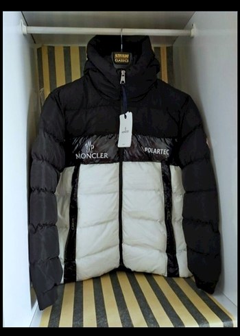 moncler polartec kapüşonlu kışlık şişme mont - Görsel 5