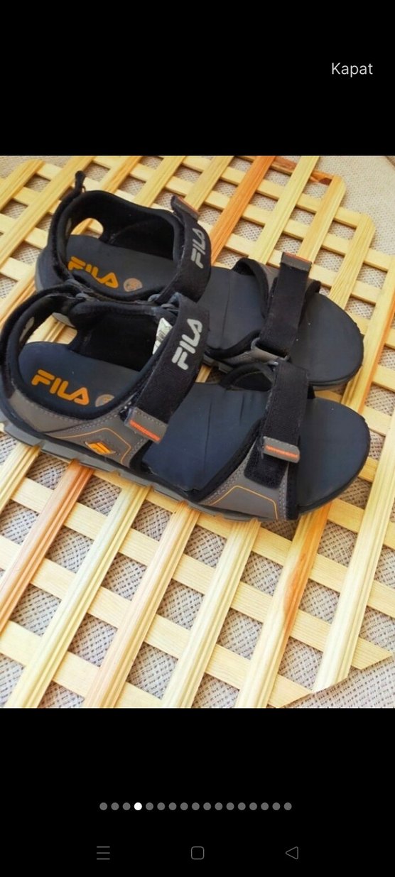 Erkek Çocuk Siyah FILA Spor Sandalet - Görsel 3
