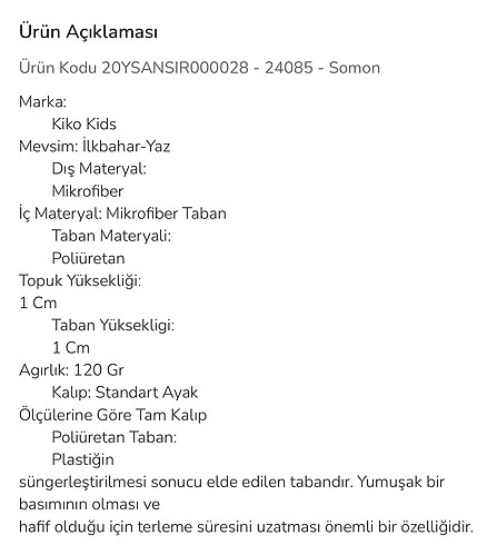 26 Beden pembe Renk Kikokids çocuk sandalet