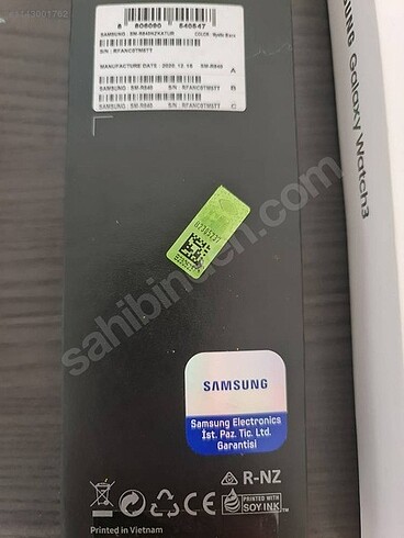 Beden siyah Renk Samsung Galaxy Watch 3 saat