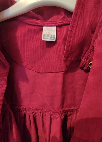 24-36 Ay Beden Kız bebek kadife elbise