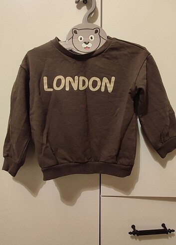 24-36 Ay Beden gri Renk Erkek çocuk sweatshirt