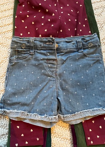 Kız çoçuk kadife tayt jean şort - Görsel 6