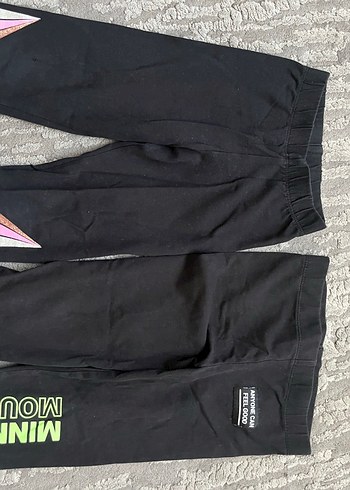 Siyah Kız Tayt Elastik Bel Detaylı - Görsel 2