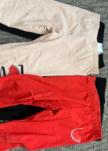 Siyah Kız Tayt Elastik Bel Detaylı - Görsel 5