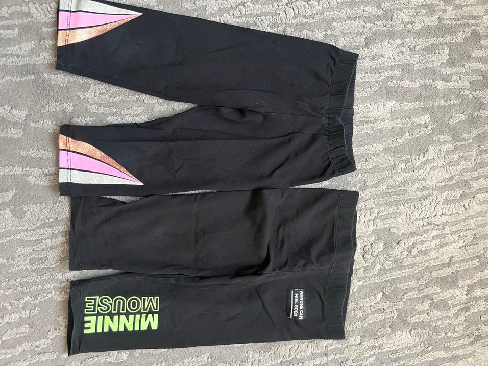 Siyah Kız Tayt Elastik Bel Detaylı - Görsel 2