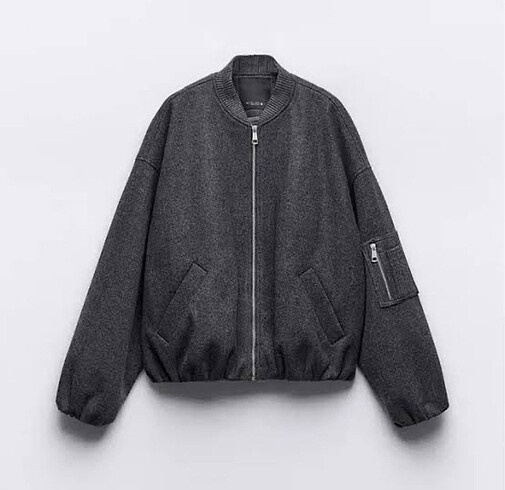xs Beden gri Renk Zara Bomber