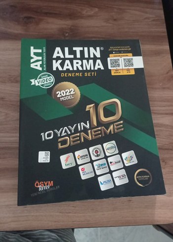AYT Altın Karma 10 Deneme Seti 2022 Model