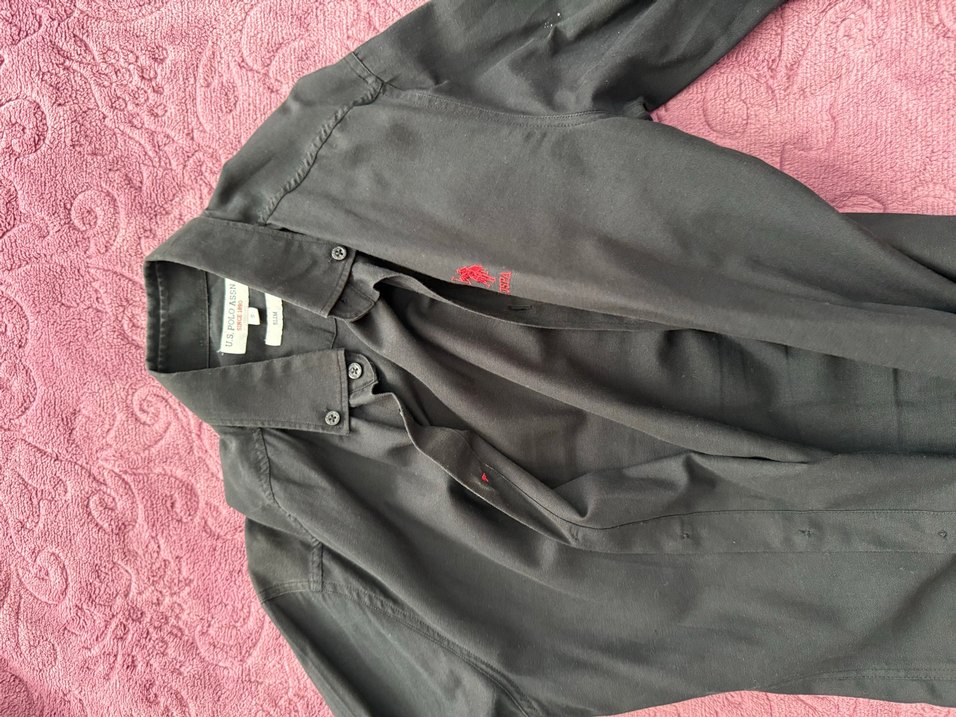 Polo erkek siyah gomlek - Görsel 2