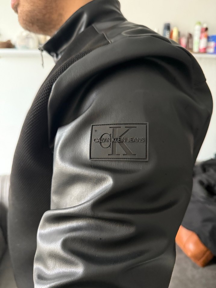 Siyah Deri Biker Ceket - Görsel 2