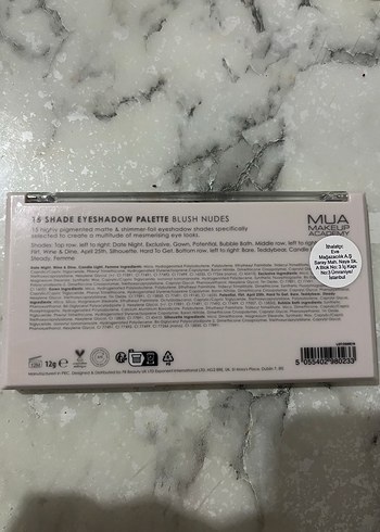 Diğer MUA Blush Nudes Far Paleti