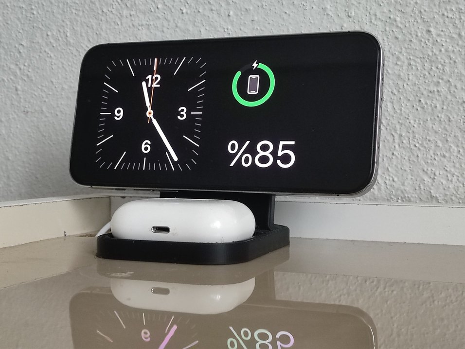iPhone magsafe şarj ve airpods Standı - Görsel 3