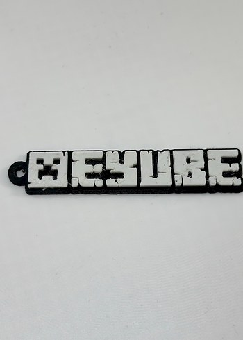 Minecraft kişiye özel isimli anahtarlık