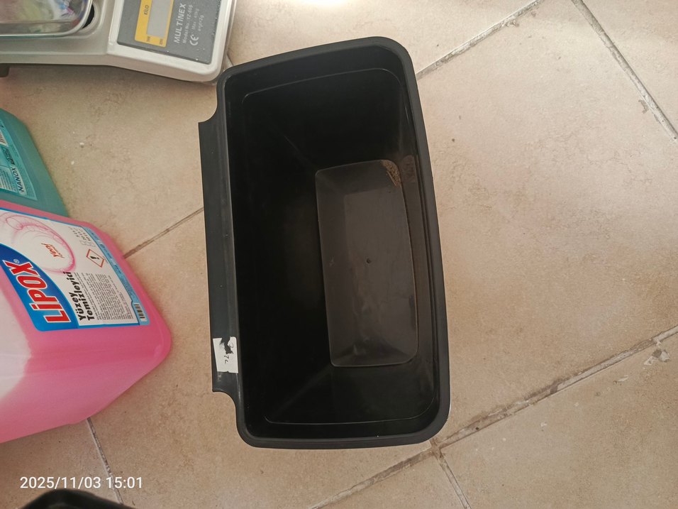 Siyah Mermer Desenli Askılı çöp kovası - Görsel 2