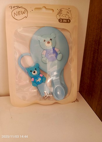 Bebek Bakım Seti 3'ü 1 Arada Ayıcık Desenli - Görsel 2