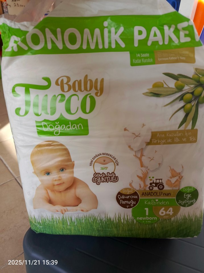 TEK FİYAT TOPTAN FİYATINA Baby Turco Mini Bebek Bezi 68 Adet - Görsel 2