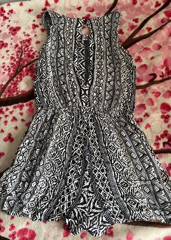 Desenli Kolsuz Mini Bohem Tulum - Görsel 2