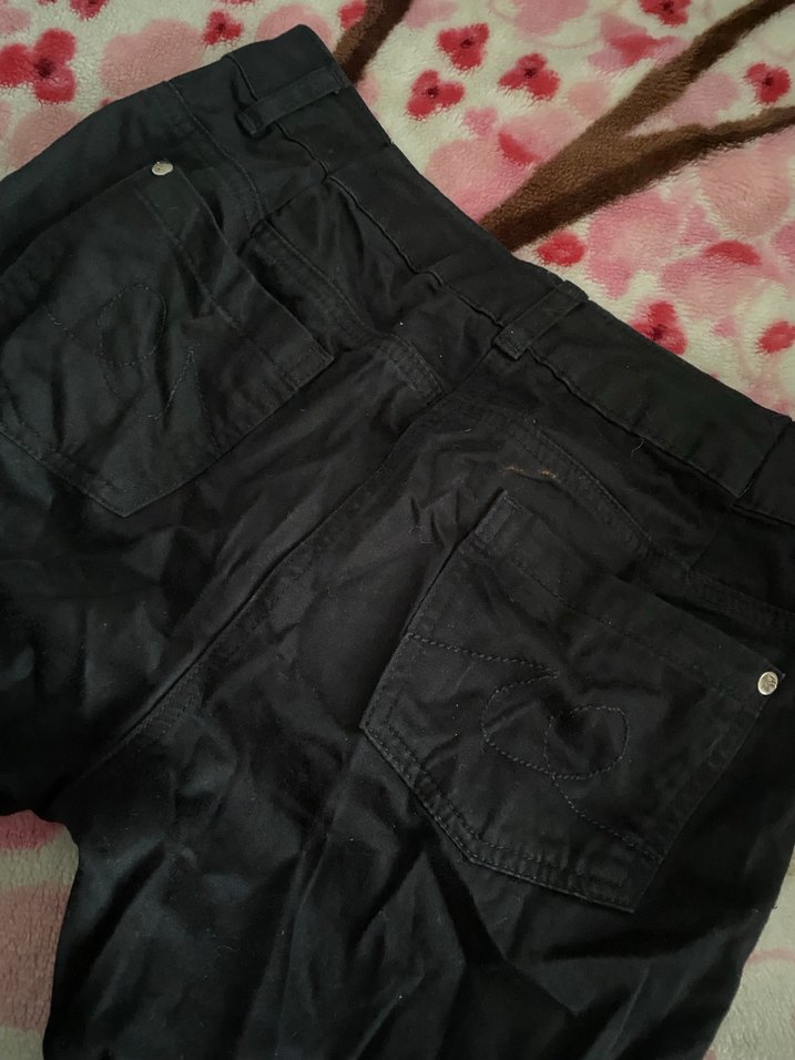 Denim siyah pantolon - Görsel 2