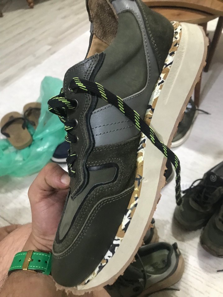 İnci Yeşil Sokak Stili Spor Ayakkabı Bağı - Görsel 2