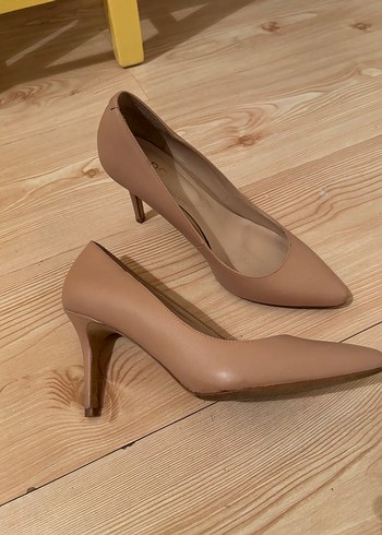 Bej Stiletto Topuklu Kadın Ayakkabı - Görsel 3