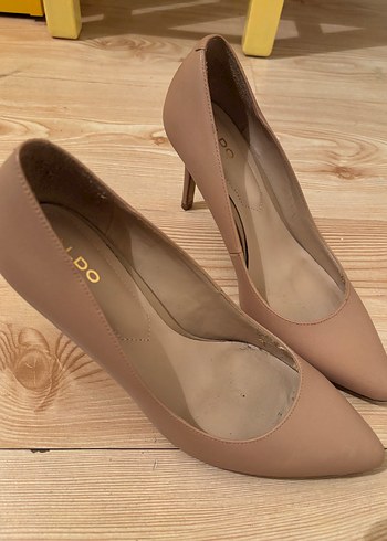 Bej Stiletto Topuklu Kadın Ayakkabı - Görsel 4