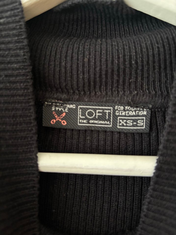 Siyah Yarım Balıkçı Yaka Mini Elbise - Görsel 2