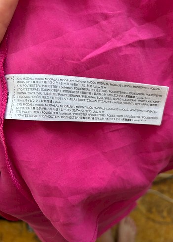 Pembe V Yakalı Uzun Kadın Elbise - Görsel 6