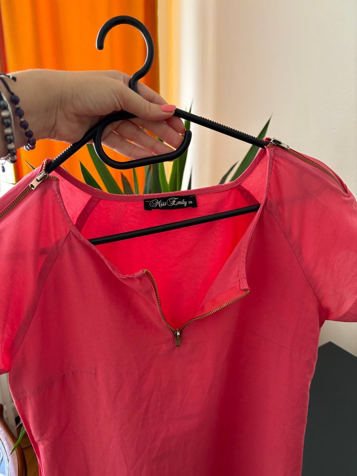 Pembe Midi Casual Kadın Elbise - Görsel 4