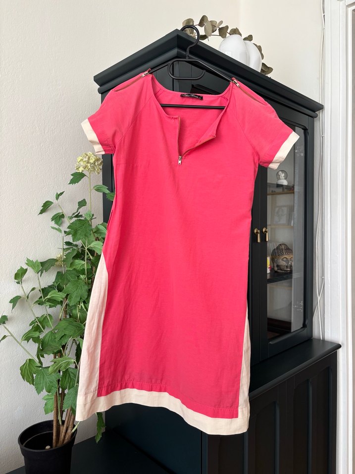 Pembe Midi Casual Kadın Elbise - Görsel 2