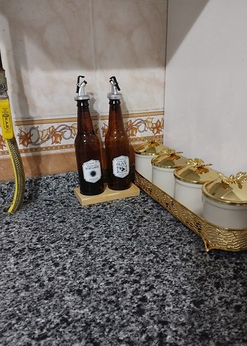 Paşabahçe Parlak Beyaz Baharat ve Yağlık Seti