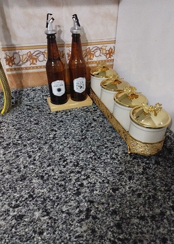  Beden Renk Parlak Beyaz Baharat ve Yağlık Seti