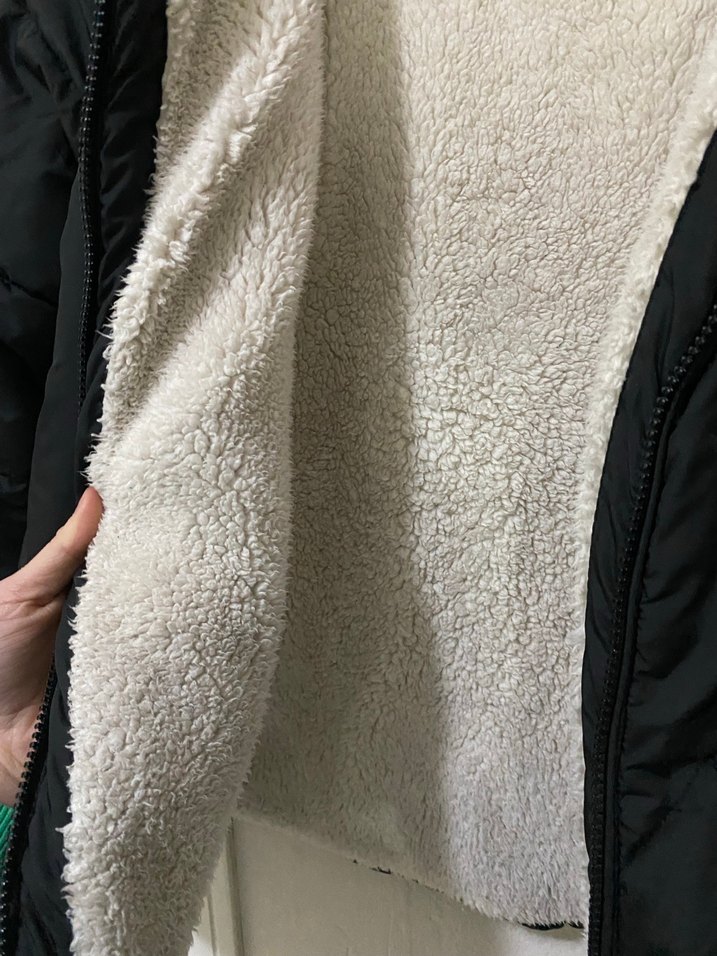 Siyah Kadın Fermuarlı Kış Montu - Görsel 4