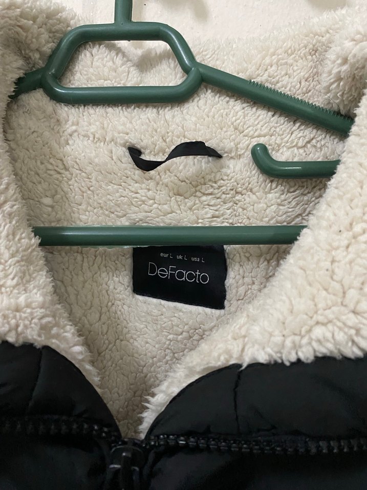 Siyah Kadın Fermuarlı Kış Montu - Görsel 2