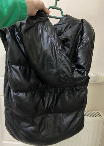 Siyah Deri Kemerli Kolsuz Yelek - Görsel 3