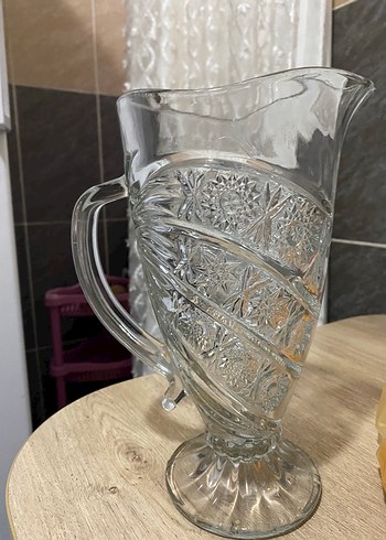 Desenli Cam Sürahi - Görsel 3