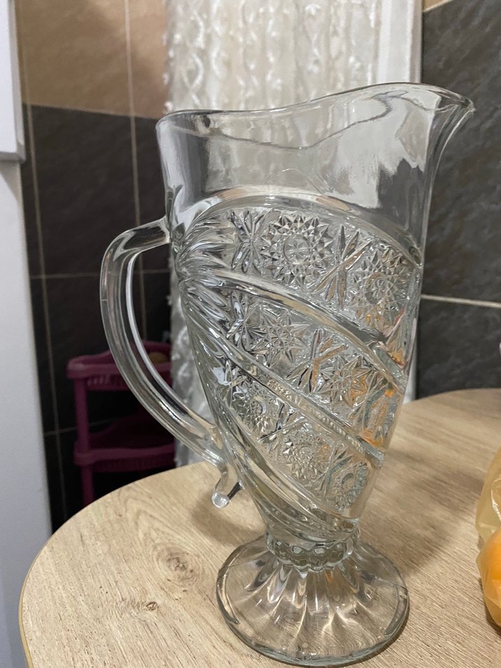 Desenli Cam Sürahi - Görsel 3