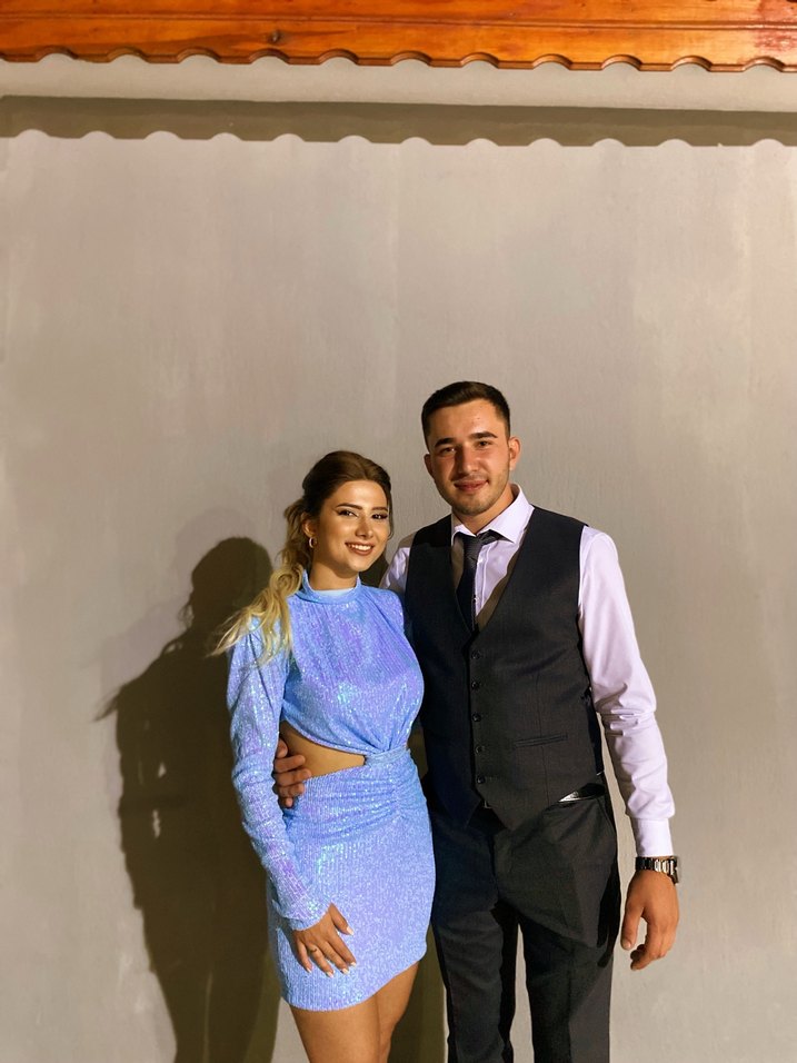 Işıltılı payet Desenli Mini  Elbise - Görsel 4